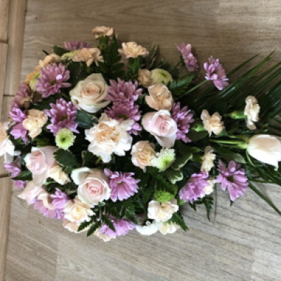 Single end spray - Single ended spray made with pastel colours for a funeral